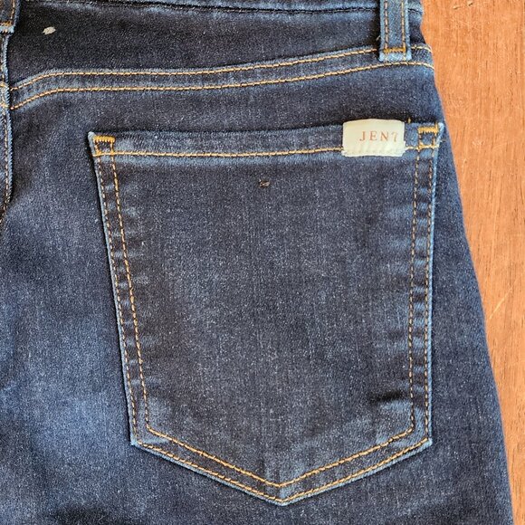 7 For All Mankind "JEN7" Dark Wash Ankle Skinny Jeans Size 4 - Picture 15 of 16